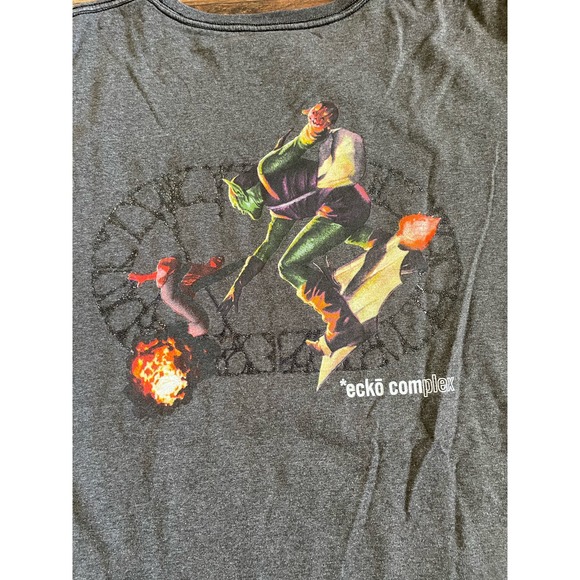 Vintage Marvel Spider-Man Shirt Ecko Complex Green goblin XXL Rare - Picture 7 of 11